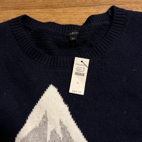 Talbots Woman size Large retro holiday sweater. New, with tags - Picture 2 of 2